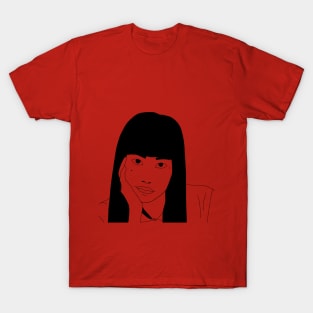 Girl from Nowhere Nanno Line Art T-Shirt